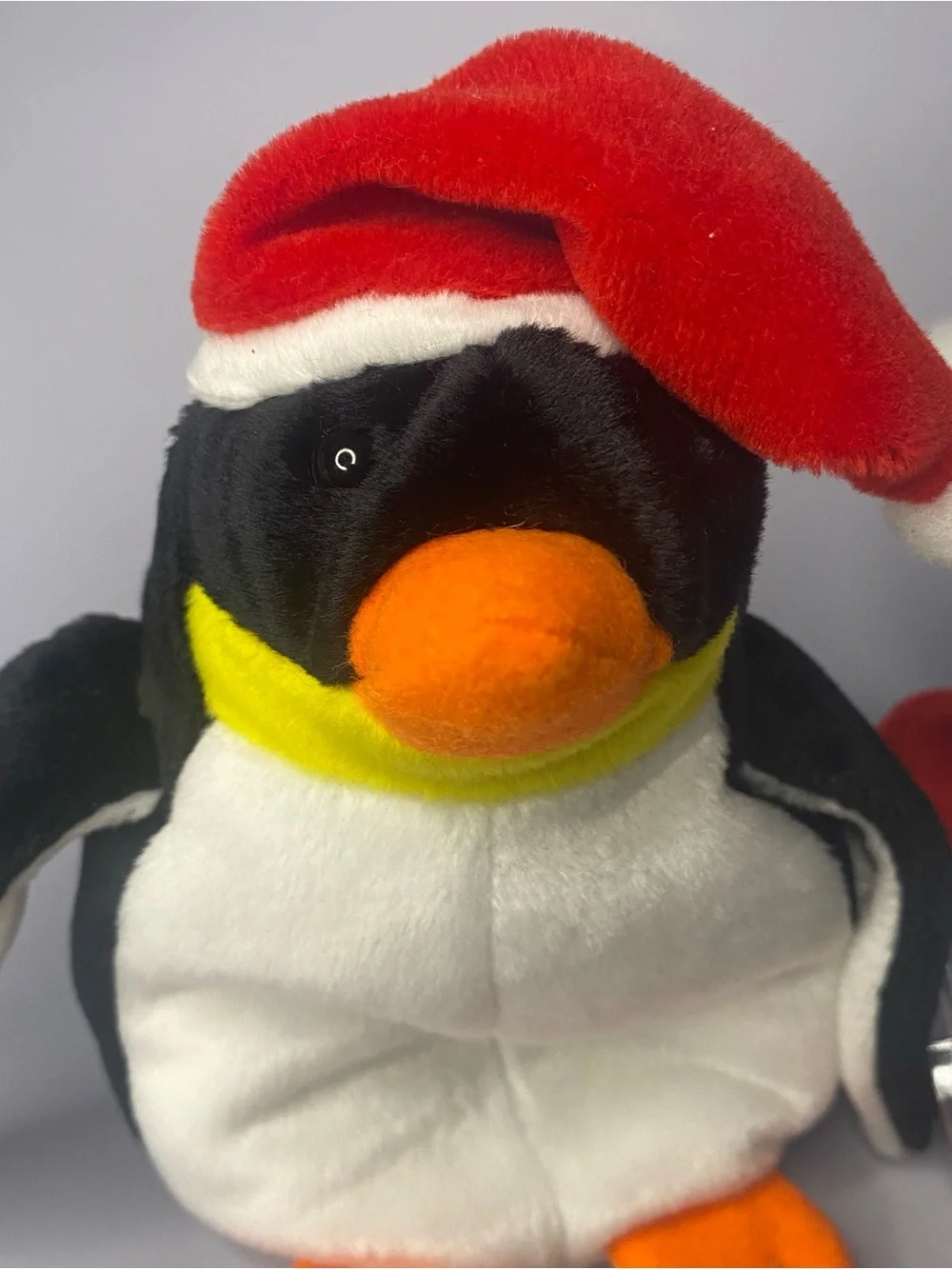 Vintage TY Original 1998 Holiday Teddy Beanie Baby & Zero The Penguin New W/tags